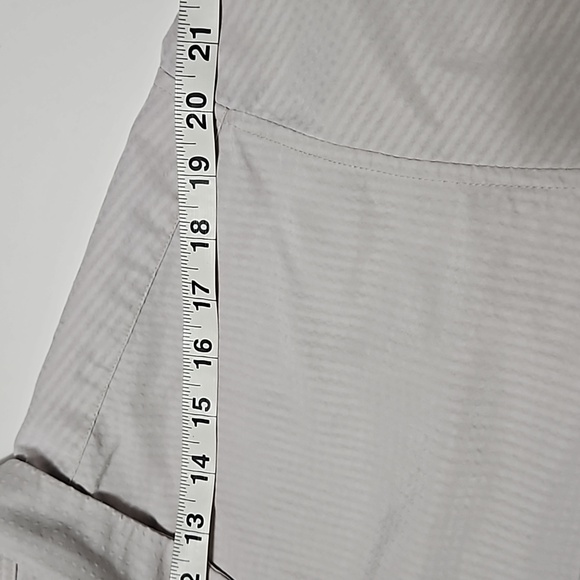 Alfani Men's Gray Button Down Short Sleeve Shirt Size L #M-163 - Picture 4 of 11